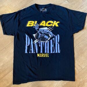 Black Panther comics Marvel 100% cotton tshirt, size large